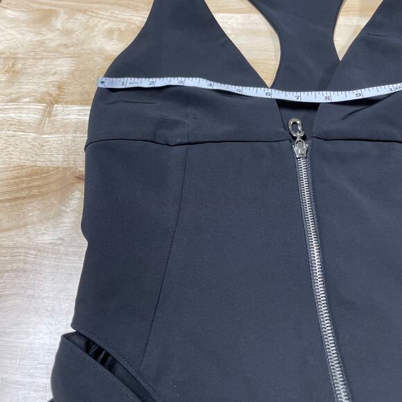ET OCHS Ayden Plunge Neck Cutout Jersey Jumpsuit Black Size 4 Sleeveless Sexy - Picture 8 of 13
